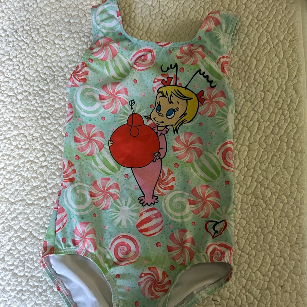 Custom designed Christmas Gymnastics leotard by shining star